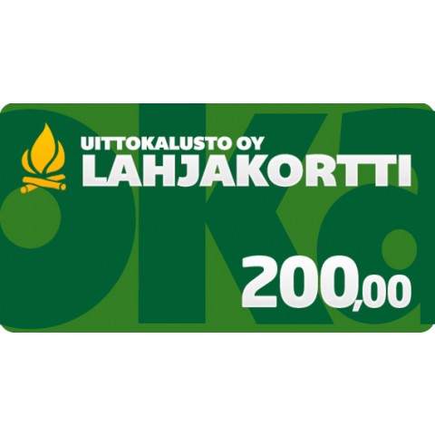 Lahjakortti 200 euroa